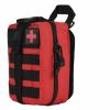 Tactical First Aid Pouch; Detachable Medical Pouch Kit Utility Bag (Bag Only) - Red