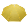 Portable Rain Hat Outdoor Folding Umbrella Fishing Sun Shade Anti-UV Camping Fishing Headwear Cap Beach Head Hat Accessory - Yellow