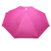 Portable Rain Hat Outdoor Folding Umbrella Fishing Sun Shade Anti-UV Camping Fishing Headwear Cap Beach Head Hat Accessory - Rose