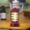 400 Lumens NEW Retro Camping Lights; Atmosphere Tent Lights COB Battery Lighting Hanging Lights; Outdoor Camping Accessories - L803B-Red