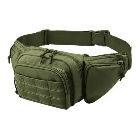 Nylon Camping Belt Bag; Military Hunting Tactical Waist Pack - ArmyGreen