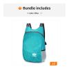 Lightweight Foldable Nylon Hiking Backpack For Camping Hiking Climbing Trekking - Lake Blue*3