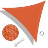 28' x 28' x 28' Triangle Sun Shade Sail/Bright Orange - As Picture