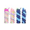 500ML Large Capacity Silicone Sports Water Bottle Outdoor Folding Water Cup For Climbing Travel - as picture5