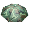 Portable Rain Hat Outdoor Folding Umbrella Fishing Sun Shade Anti-UV Camping Fishing Headwear Cap Beach Head Hat Accessory - Colored Stripes