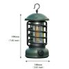 400 Lumens NEW Retro Camping Lights; Atmosphere Tent Lights COB Battery Lighting Hanging Lights; Outdoor Camping Accessories - L801B-White