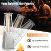 9500 BTU Portable Tabletop Pyramid Patio Heater with Glass Tube - as show