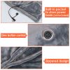 59 Plus 31in USB Heated Blanket Electric Heated Blanket Heated Poncho Shawl Wrap Throw with Zipper Washable for Home Office - Grey