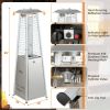 9500 BTU Portable Tabletop Pyramid Patio Heater with Glass Tube - as show