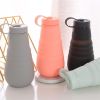 500ml Large Capacity Silicone Folding Water Bottle High Temperature Resistance Outdoor Sports Bottle Travel Portable Cup - 500ML - 04