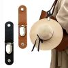 Leather Hat Holder Clip For Travel On Bag Backpack Luggage; Multifunctional Cap Clip; Travel And Camping Accessories - Orange