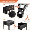 YSSOA 14&rdquo; Portable Grill Charcoa Barbecue Grill; Small D; Portable Grill; Detachable Grill ; Mini Tabletop Camping Grill BBQ; Black - as Pic