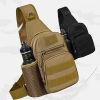 Tactical Shoulder Bag; Molle Hiking Backpack For Hunting Camping Fishing; Trekker Bag - Khaki