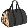 Outdoor Canvas Firewood Storage Bag Logging Tote Bag - Khaki