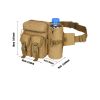 Tactical Waist Bag Denim Waistbag With Water Bottle Holder For Outdoor Traveling Camping Hunting Cycling - Army Green