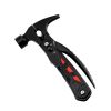 Multi-function Hammer Camping Gear Multitool Portable Outdoor Survival Gear Emergency Life-saving Hammer Escape Tool - Black