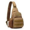 Military Tactical Shoulder Bag; Trekking Chest Sling Bag; Nylon Backpack For Hiking Outdoor Hunting Camping Fishing - Desert Digital - Nylon