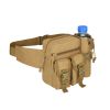 Tactical Waist Bag Denim Waistbag With Water Bottle Holder For Outdoor Traveling Camping Hunting Cycling - Jungle Camouflage