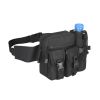 Tactical Waist Bag Denim Waistbag With Water Bottle Holder For Outdoor Traveling Camping Hunting Cycling - Army Green