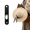 Leather Hat Holder Clip For Travel On Bag Backpack Luggage; Multifunctional Cap Clip; Travel And Camping Accessories - Light Blue