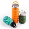 500ML Large Capacity Silicone Sports Water Bottle Outdoor Folding Water Cup For Climbing Travel - as picture4