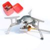 Outdoor Camping Stove Mini Stove All-in-one With Electronic Ignition Portable Picnic Stove - kif-orange