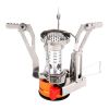 Outdoor Camping Stove Mini Stove All-in-one With Electronic Ignition Portable Picnic Stove - kif-orange