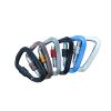 Aluminum Carabiner Clips 5 Pack  D Shape, Keychain Buckles D-Ring Locking Carabiner Light but Strong - color