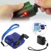 USB Hand Crank Phone Charger Manual Outdoor Hiking Camping Emergency Generator Camping Travel Charger Outdoor Survival Tools - Black