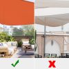 28' x 28' x 28' Triangle Sun Shade Sail/Bright Orange - As Picture