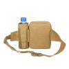 Tactical Waist Bag Denim Waistbag With Water Bottle Holder For Outdoor Traveling Camping Hunting Cycling - ACU Camouflage