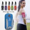 Mini Zipper Phone Arm Bag; Multi Functional Crossbody Bag; Casual Wrist Sports Bag For Outdoor - Blue