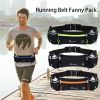 Adjustable Running Belt Fanny Pack With 2 Water Bottle Holder For Men And Women For Fitness Jogging Hiking Travel - Green