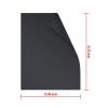 2Pcs BBQ Grill Mat Non-Stick Mat Baking Mat Reusable Reversible Washable FDA-Approved - 2Pcs - Black