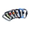 Aluminum Carabiner Clips 5 Pack  D Shape, Keychain Buckles D-Ring Locking Carabiner Light but Strong - color